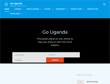 Tablet Screenshot of go-uganda.com